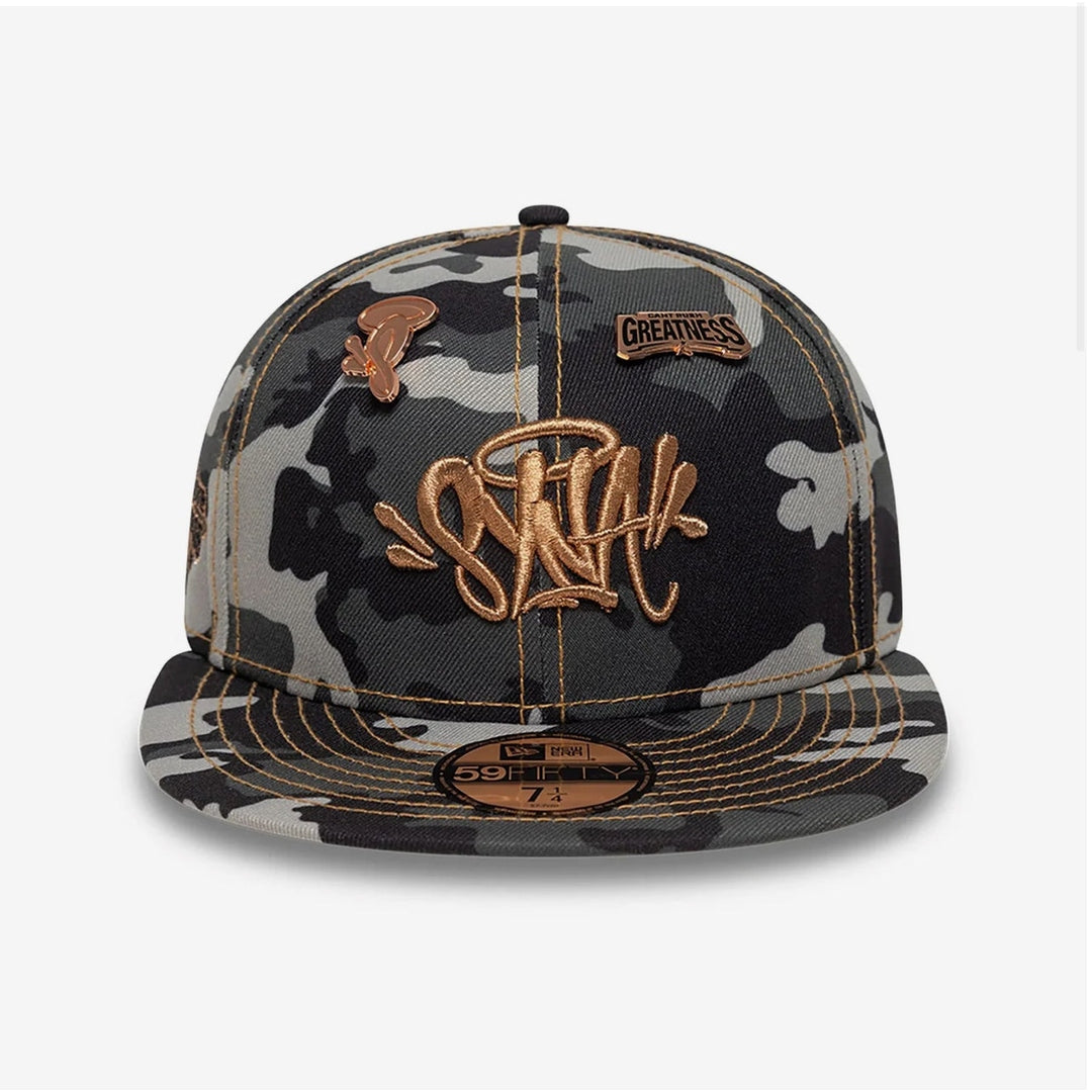 Central Cee x New Era Syna Black Camo & Rose Gold 59FIFTY Fitted Cap