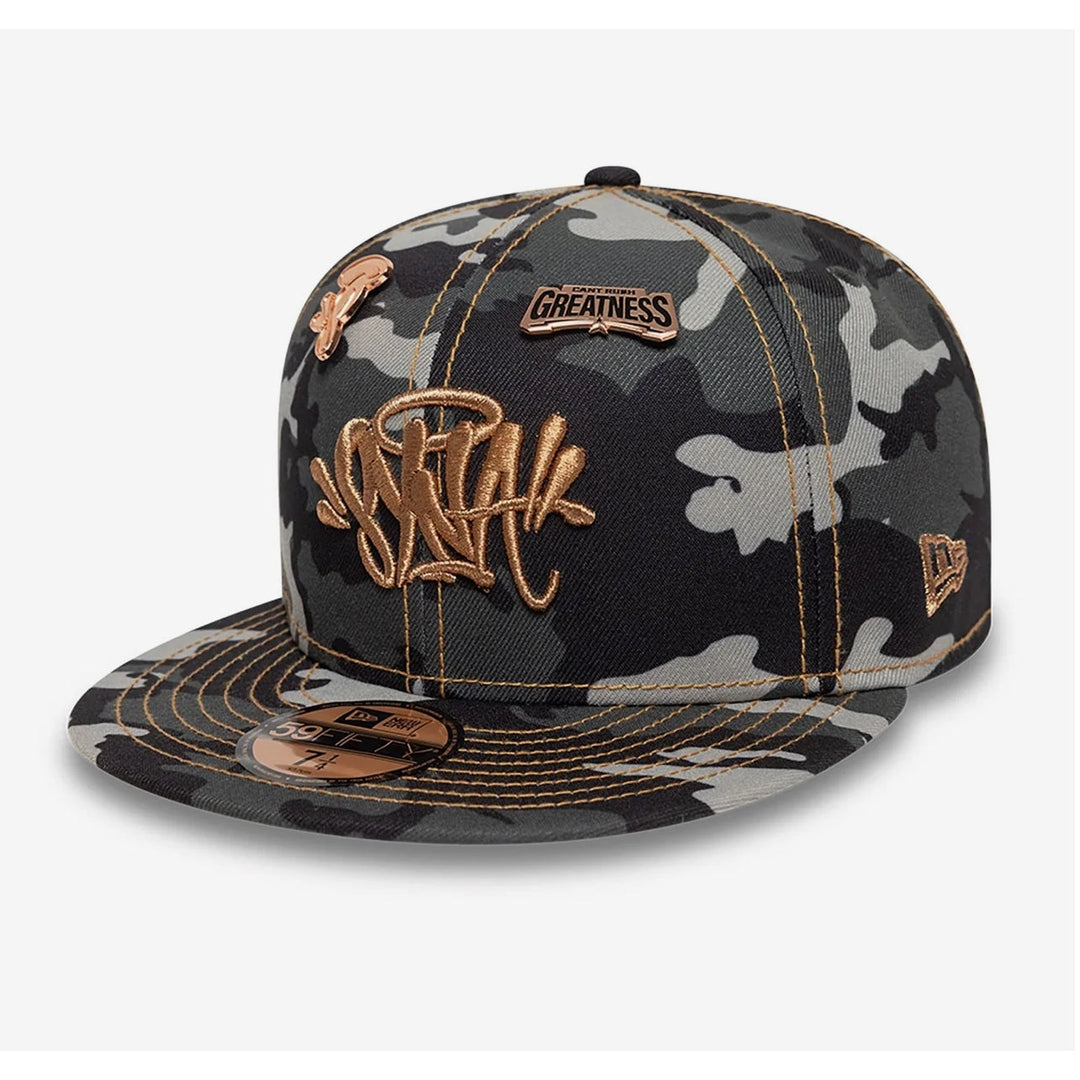 Central Cee x New Era Syna Black Camo & Rose Gold 59FIFTY Fitted Cap