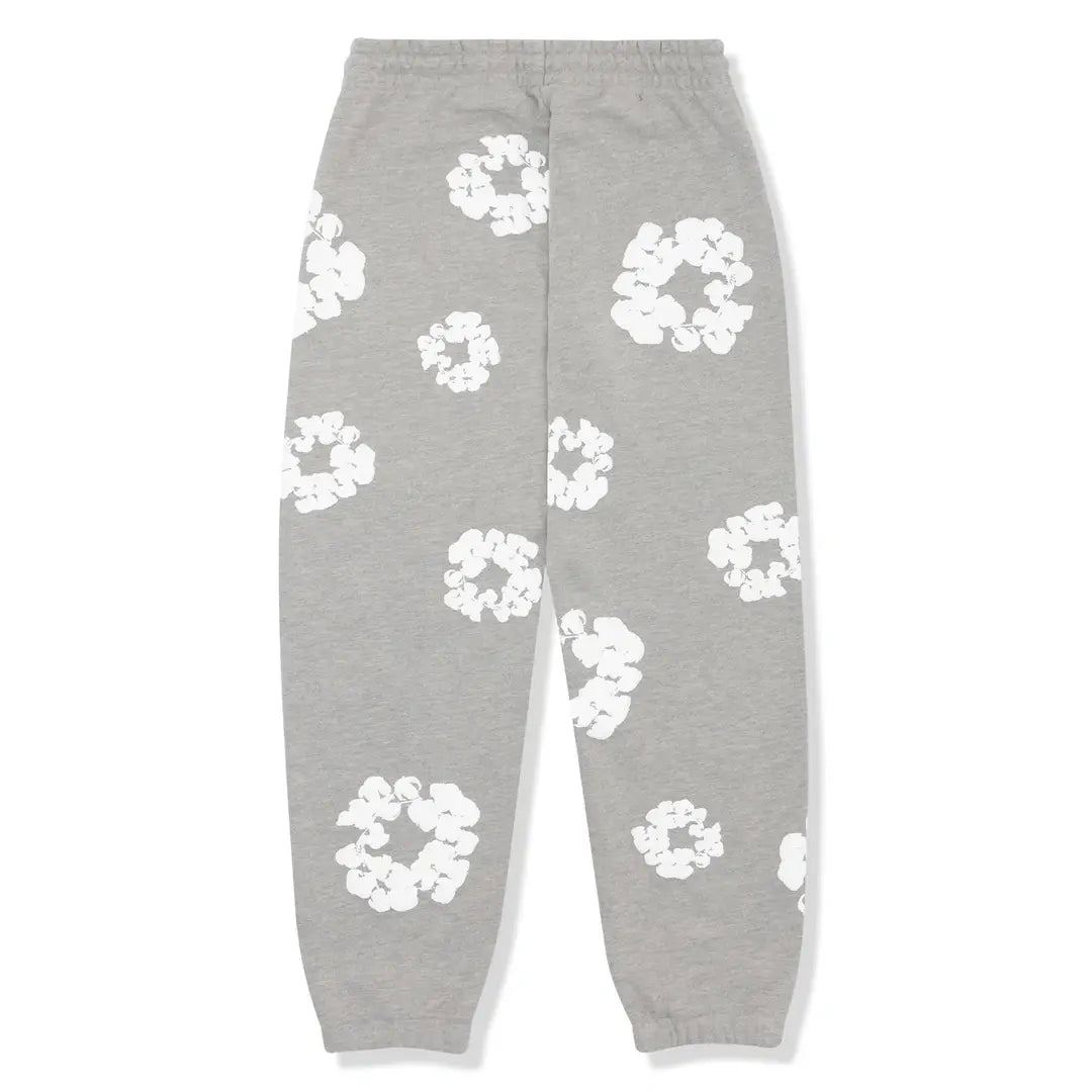 Denim Tears The Cotton Wreath Sweatpants 'Grey' | Plugstationuk