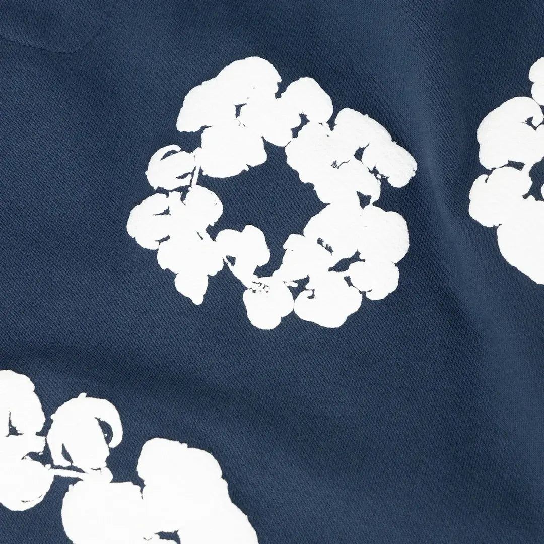 Denim Tears The Cotton Wreath Sweatpants 'Navy' | Plugstationuk
