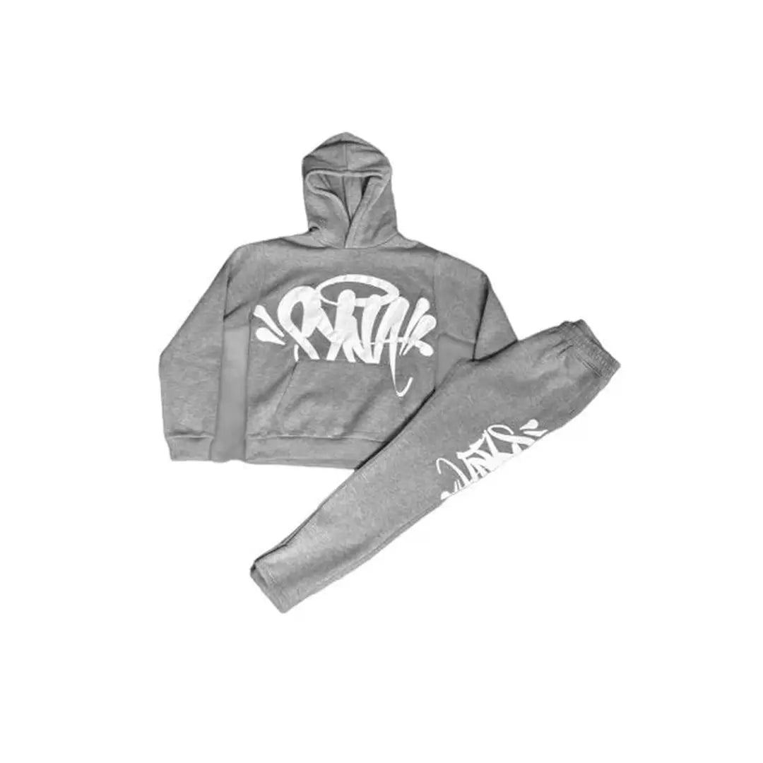 SYNA WORLD TEAM SYNA TRACKSUIT MARL GREY/WHITE | Plugstationuk
