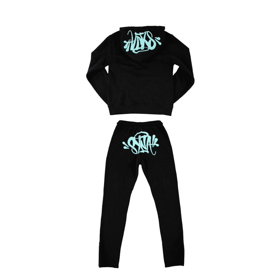 Synaworld 'Syna Logo' Tracksuit - Black/Blue | Plugstationuk
