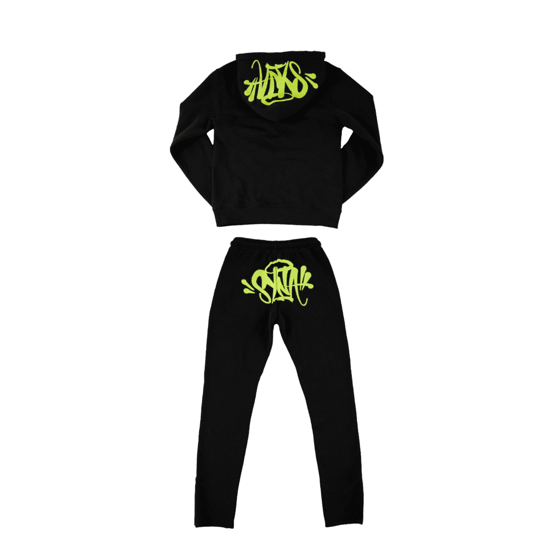 Synaworld 'Syna Logo' Tracksuit - Black/Green | Plugstationuk