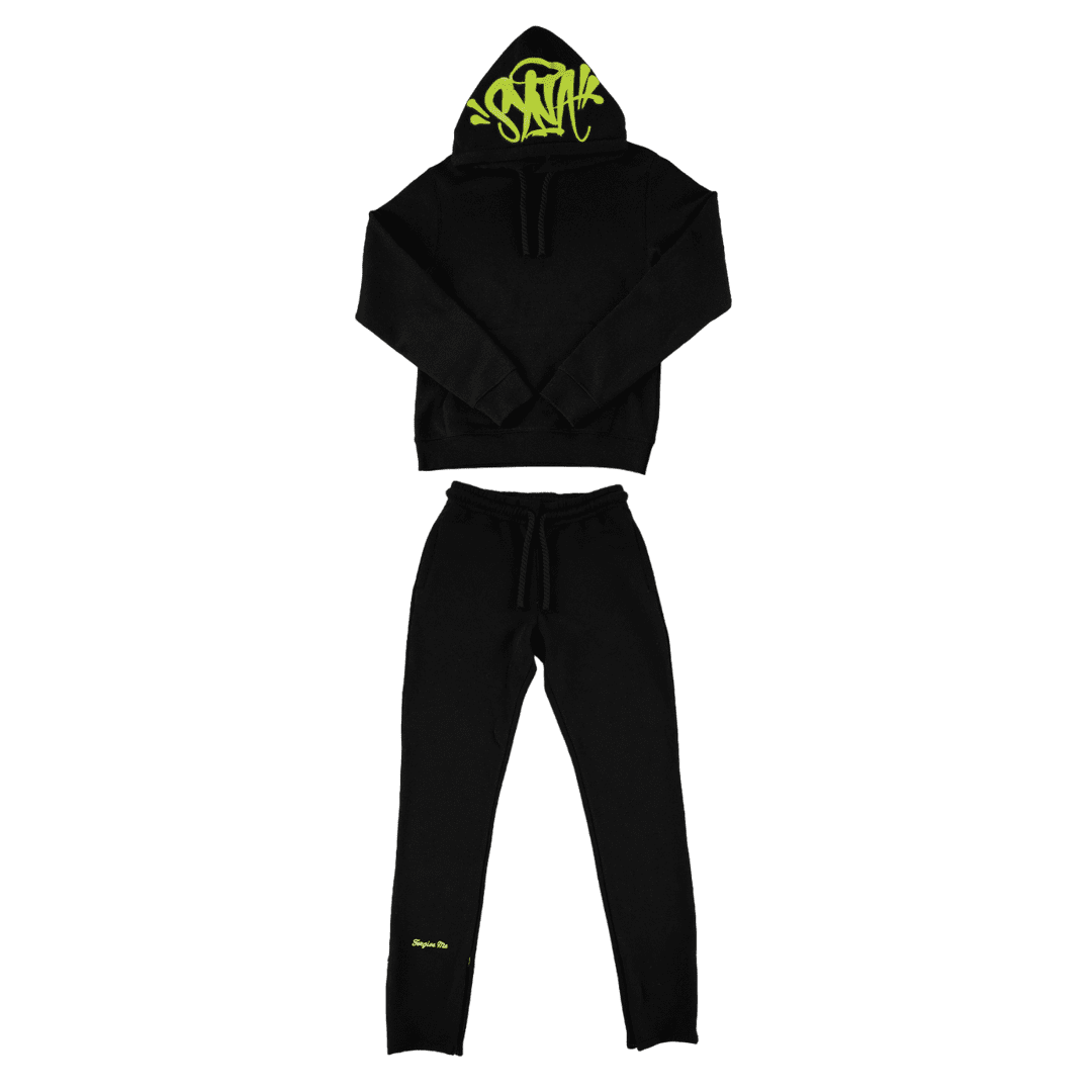 Synaworld 'Syna Logo' Tracksuit - Black/Green | Plugstationuk