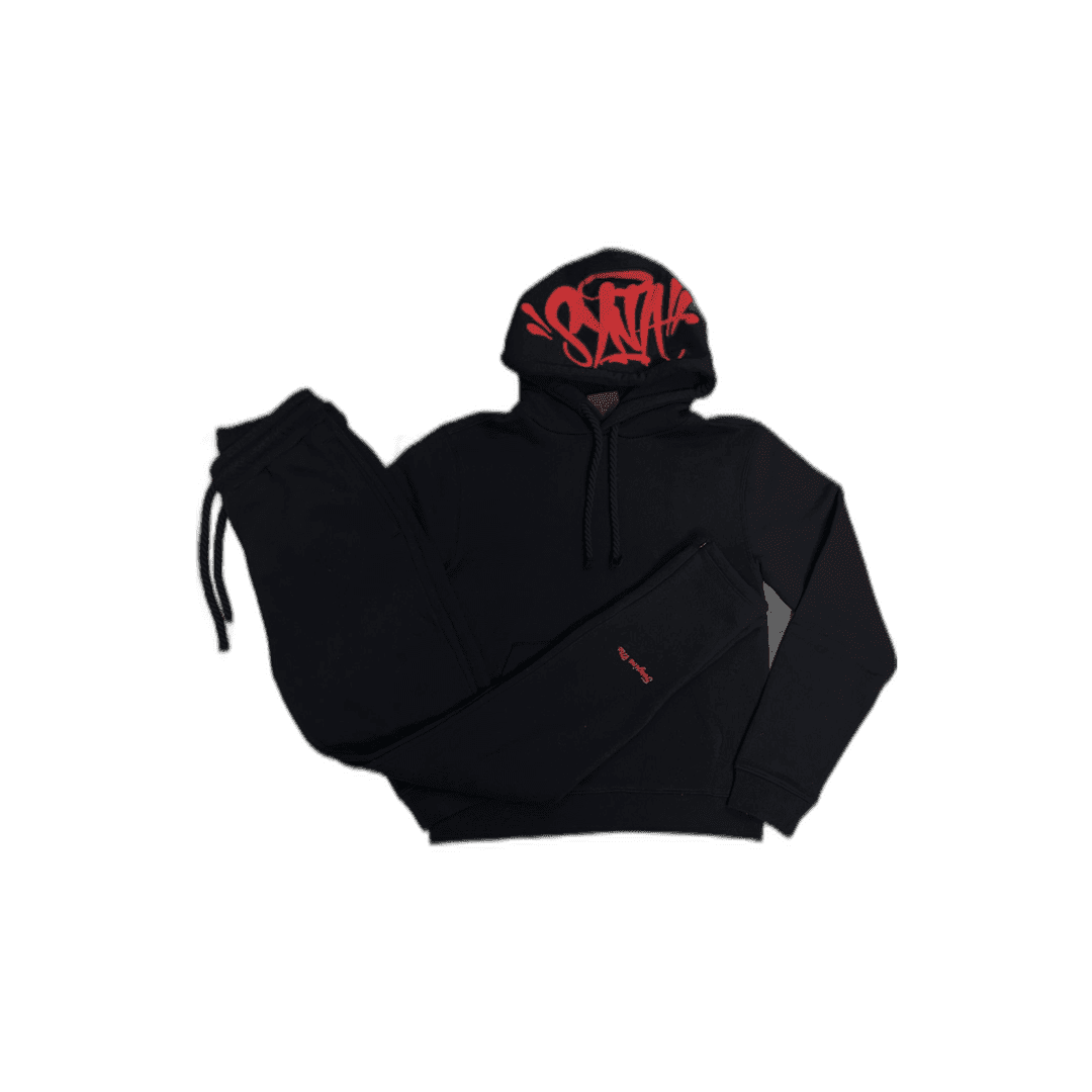 Synaworld 'Syna Logo' Tracksuit - Black/Red | Plugstationuk