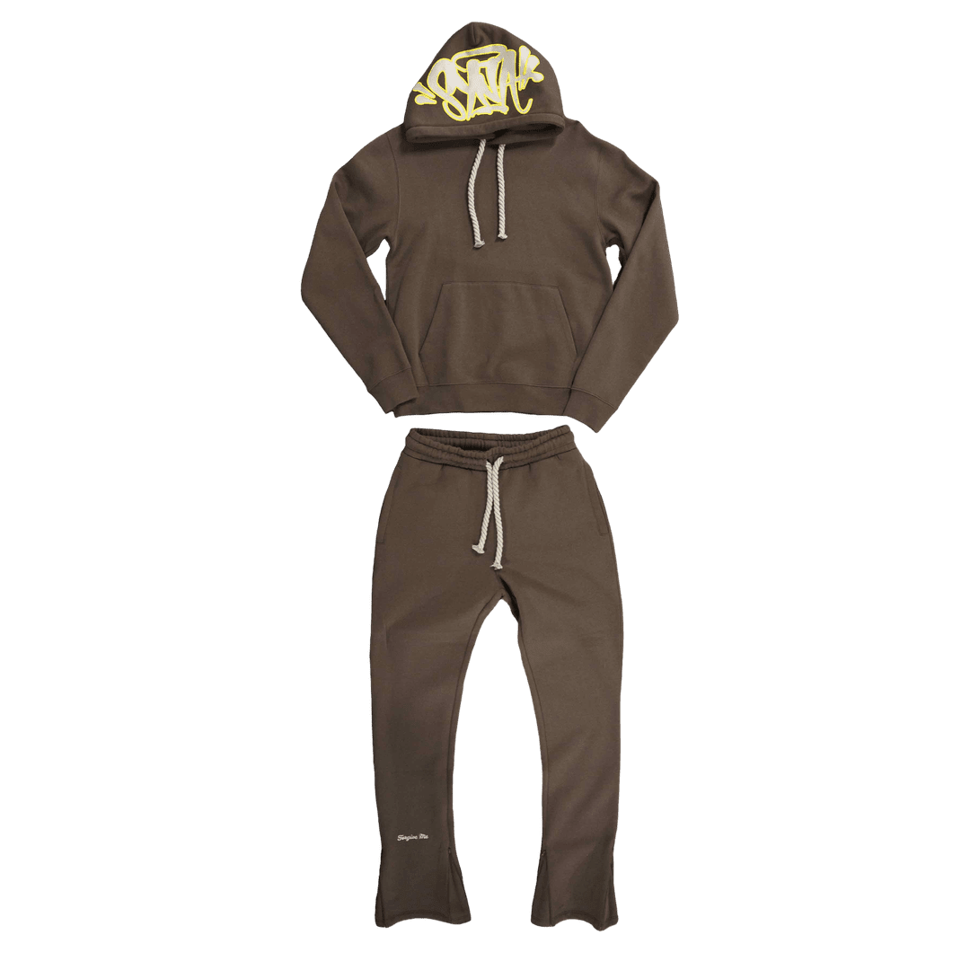 Synaworld 'Syna Logo' Tracksuit - Brown | Plugstationuk