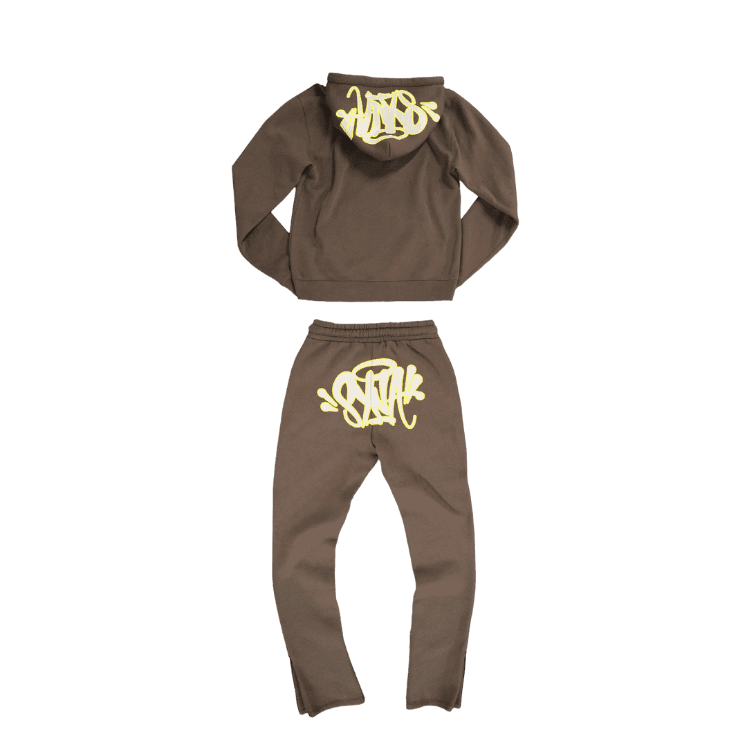 Synaworld 'Syna Logo' Tracksuit - Brown | Plugstationuk