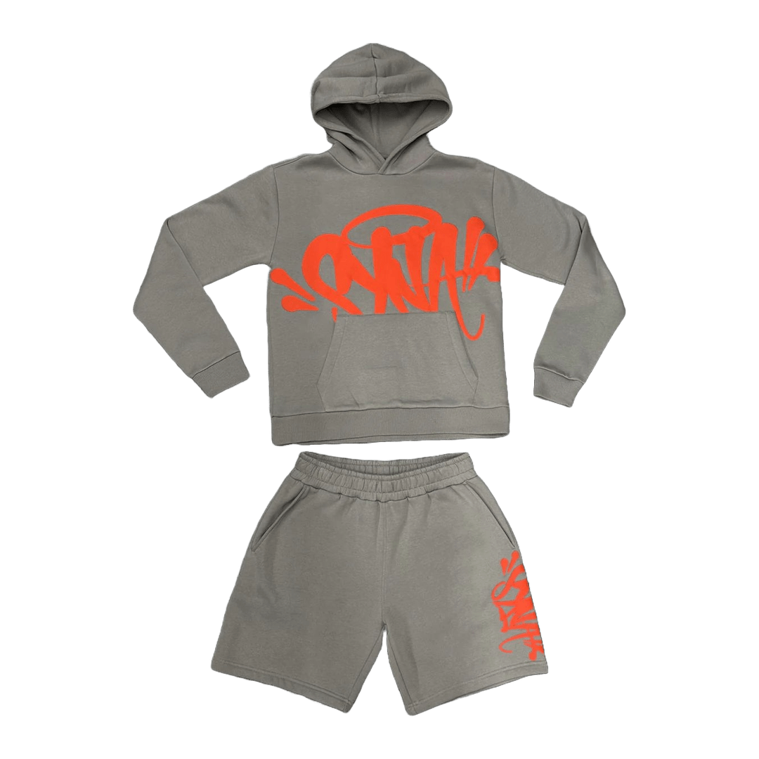TEAM SYNA HOOD TWINSET - GREY/RED Syna world