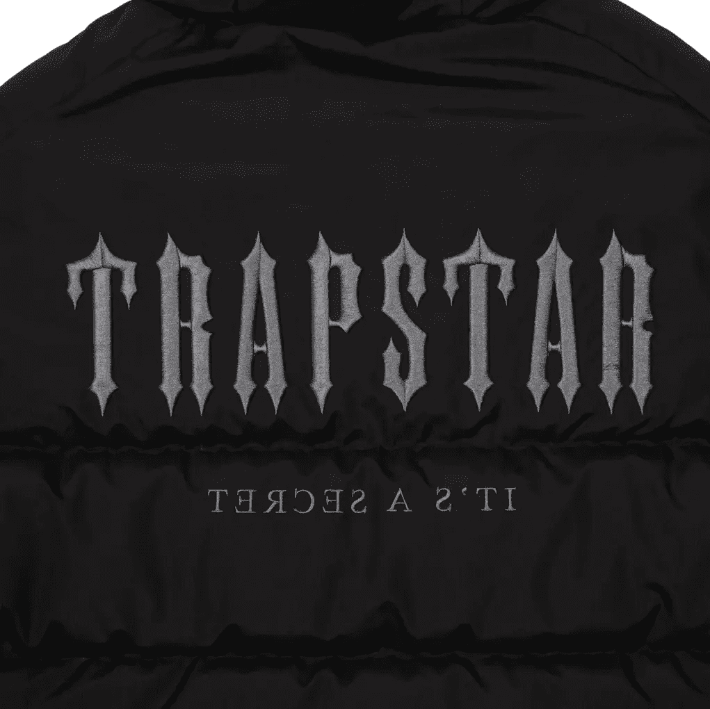 TRAPSTAR DECODED HOODED PUFFER 2.0 - BLACK | Plugstationuk
