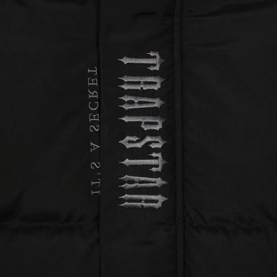 TRAPSTAR DECODED HOODED PUFFER 2.0 - BLACK | Plugstationuk