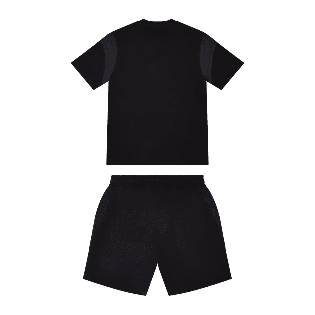 TRAPSTAR SHOOTERS SHORT SET - BLACK/RED | Plugstationuk