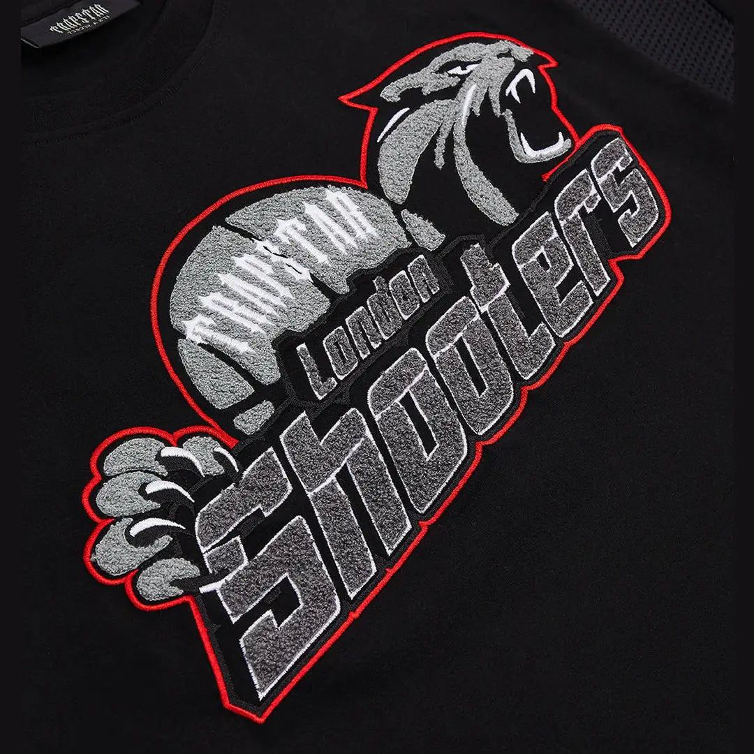 TRAPSTAR SHOOTERS SHORT SET - BLACK/RED | Plugstationuk