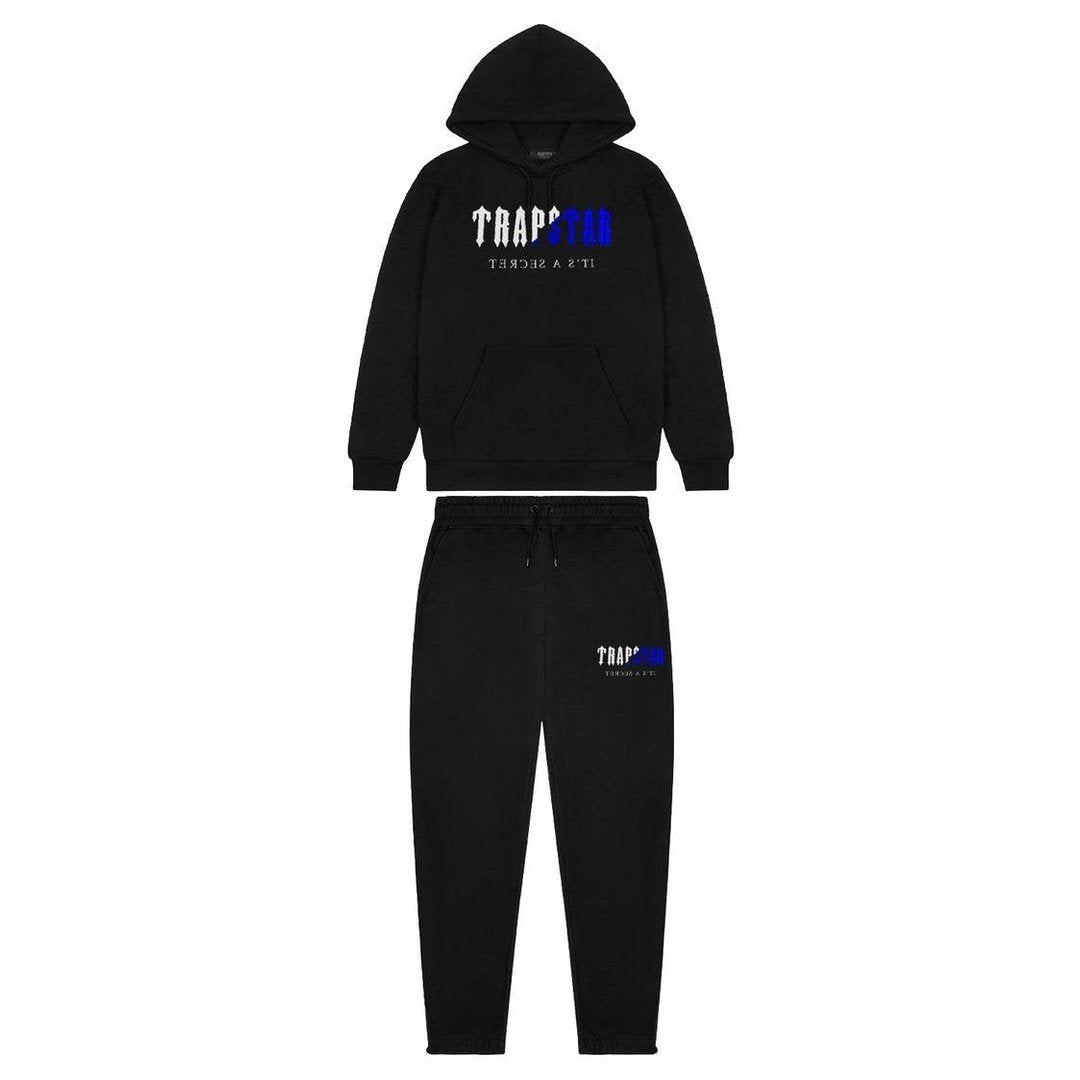 Trapstar Decoded Chenille Hooded Tracksuit - Black Ice Edition | Plugstationuk