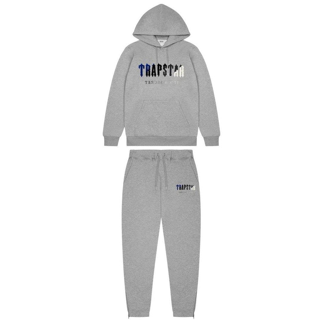 Trapstar Decoded Chenille Hooded Tracksuit - Grey Ice Edition 2.0 | Plugstationuk