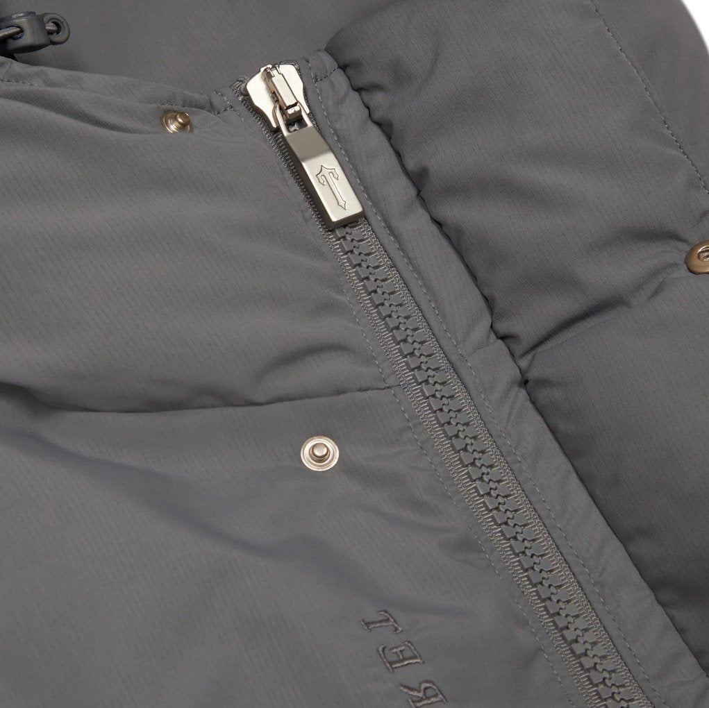 Trapstar Decoded Hooded Puffer Jacket 2.0 - Grey | Plugstationuk