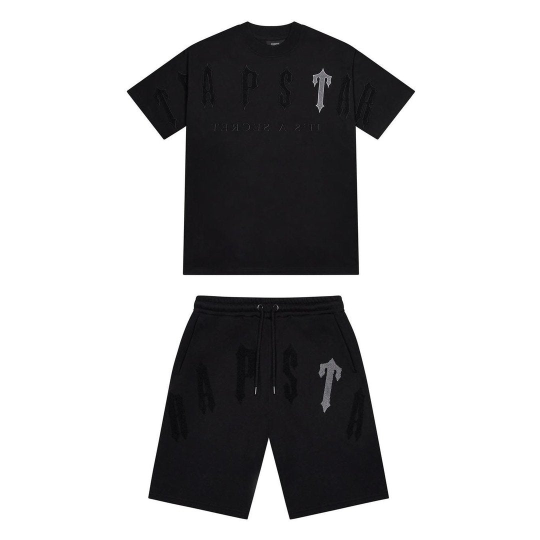 Trapstar Irongate Arch 2.0 Short Set - Black/Grey | Plugstationuk