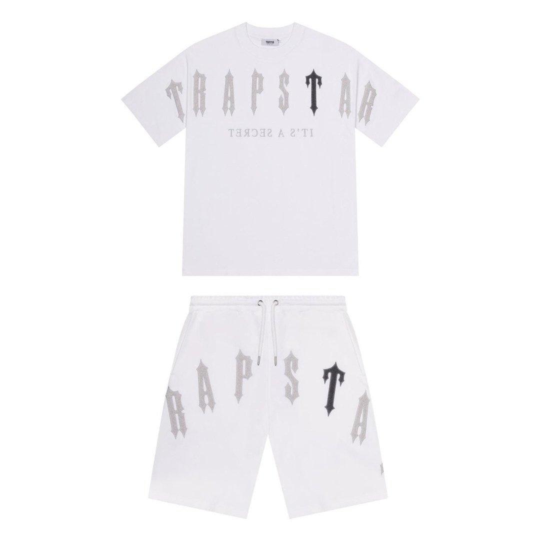 Trapstar Irongate Arch 2.0 Short Set - White/Grey | Plugstationuk