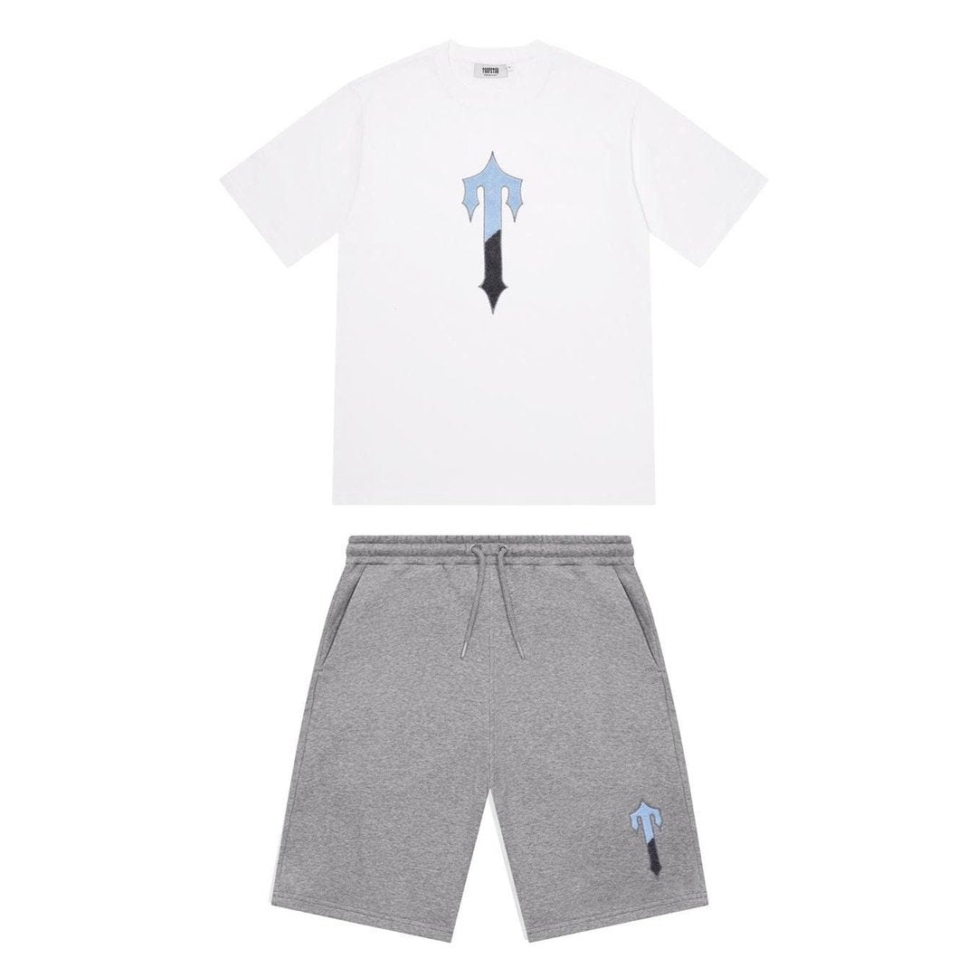 Trapstar Irongate T Short Set - White/Grey/Light Blue | Plugstationuk