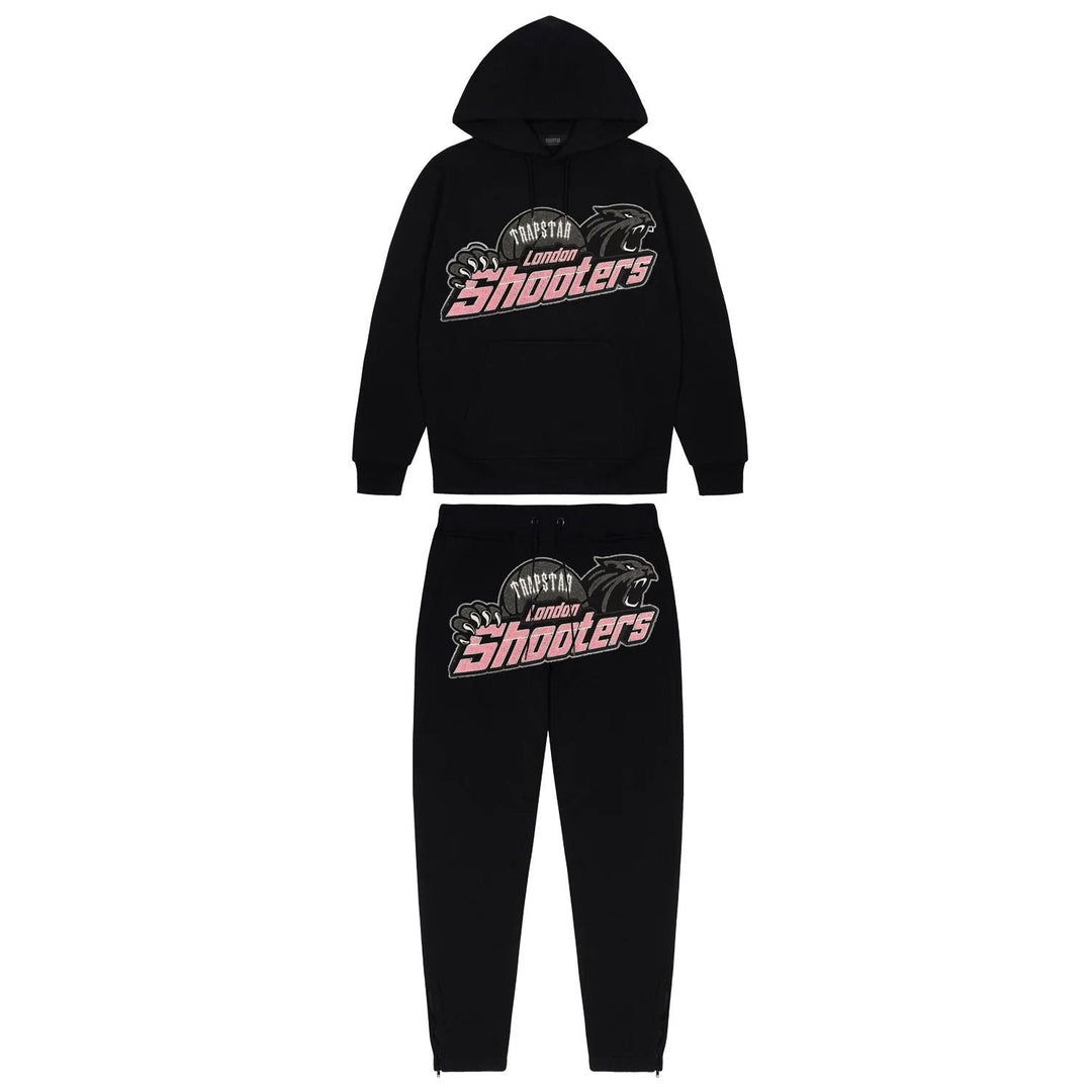 Trapstar Shooters Tracksuit - Black/Pink