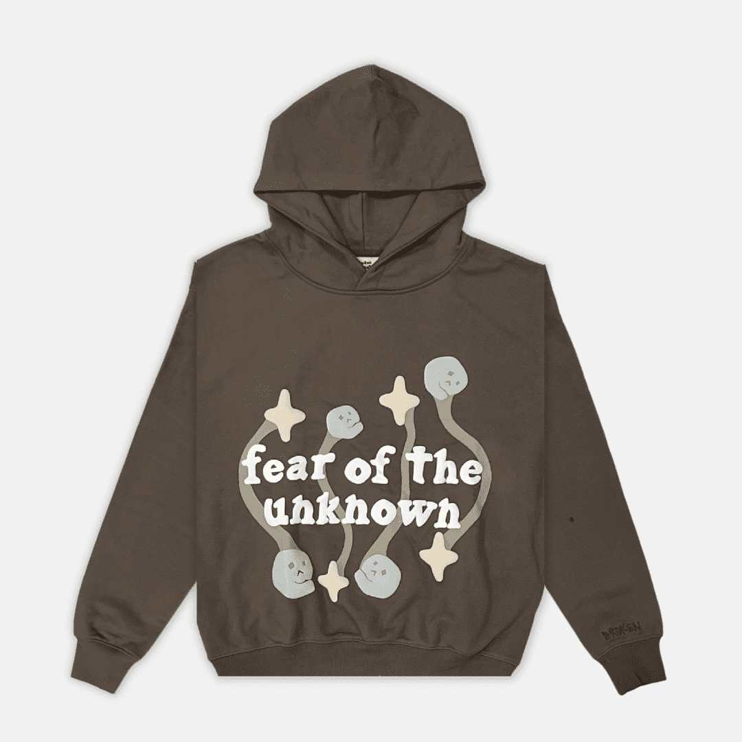Broken Planet Hoodie - "Fear of The Unknown" Granite Brown | Plugstationuk