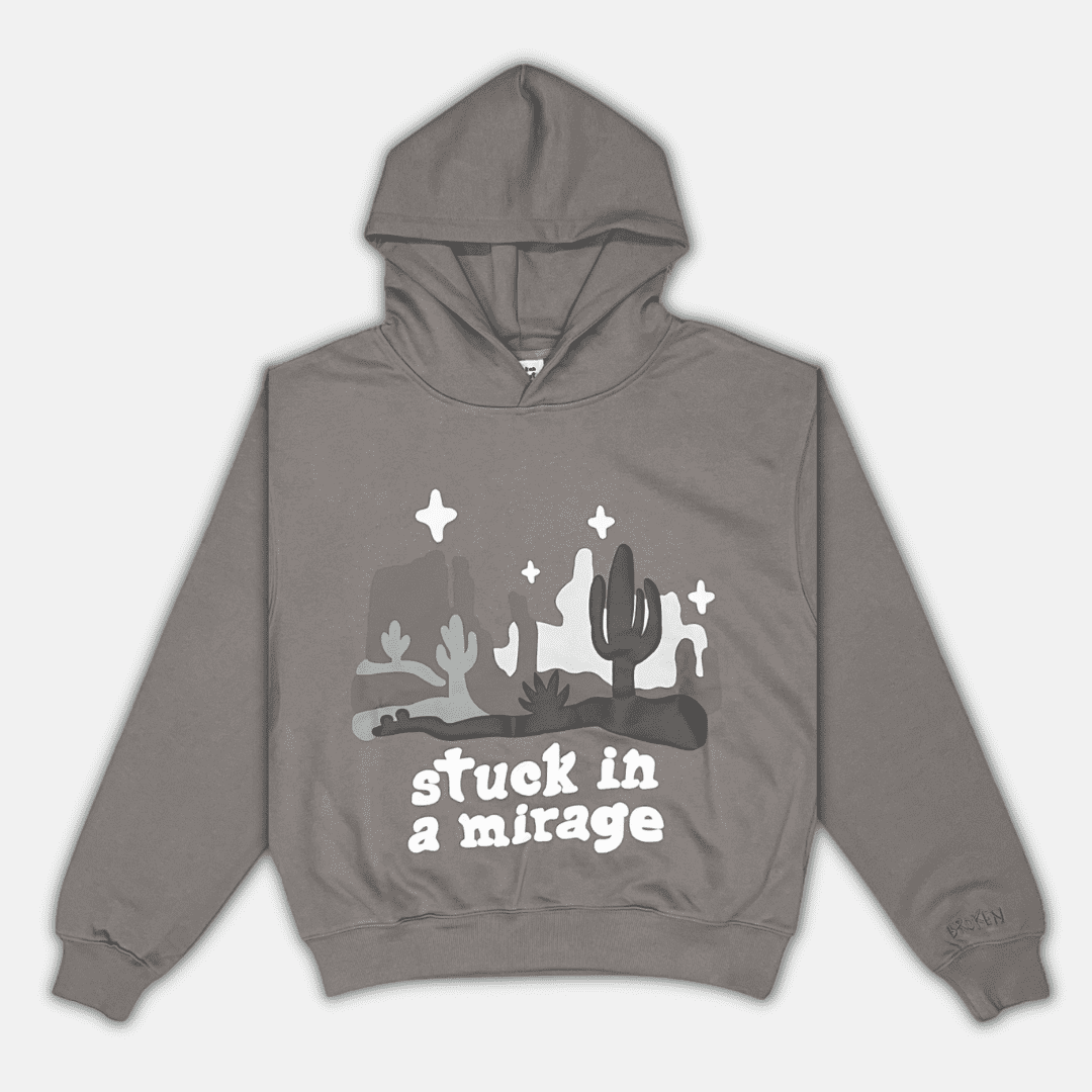 Broken Planet Hoodie - "Stuck in a Mirage" Taupe | Plugstationuk