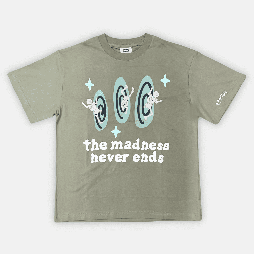 Broken Planet - The Madness Never Ends T-Shirt Mineral | Plugstationuk