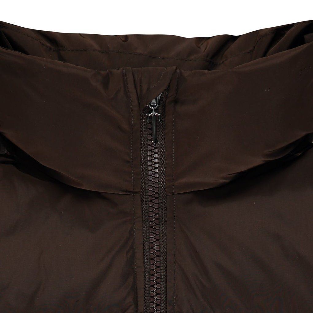 TRAPSTAR BROWN IRONGATE DETACHABLE HOODED PUFFER JACKET | Plugstationuk
