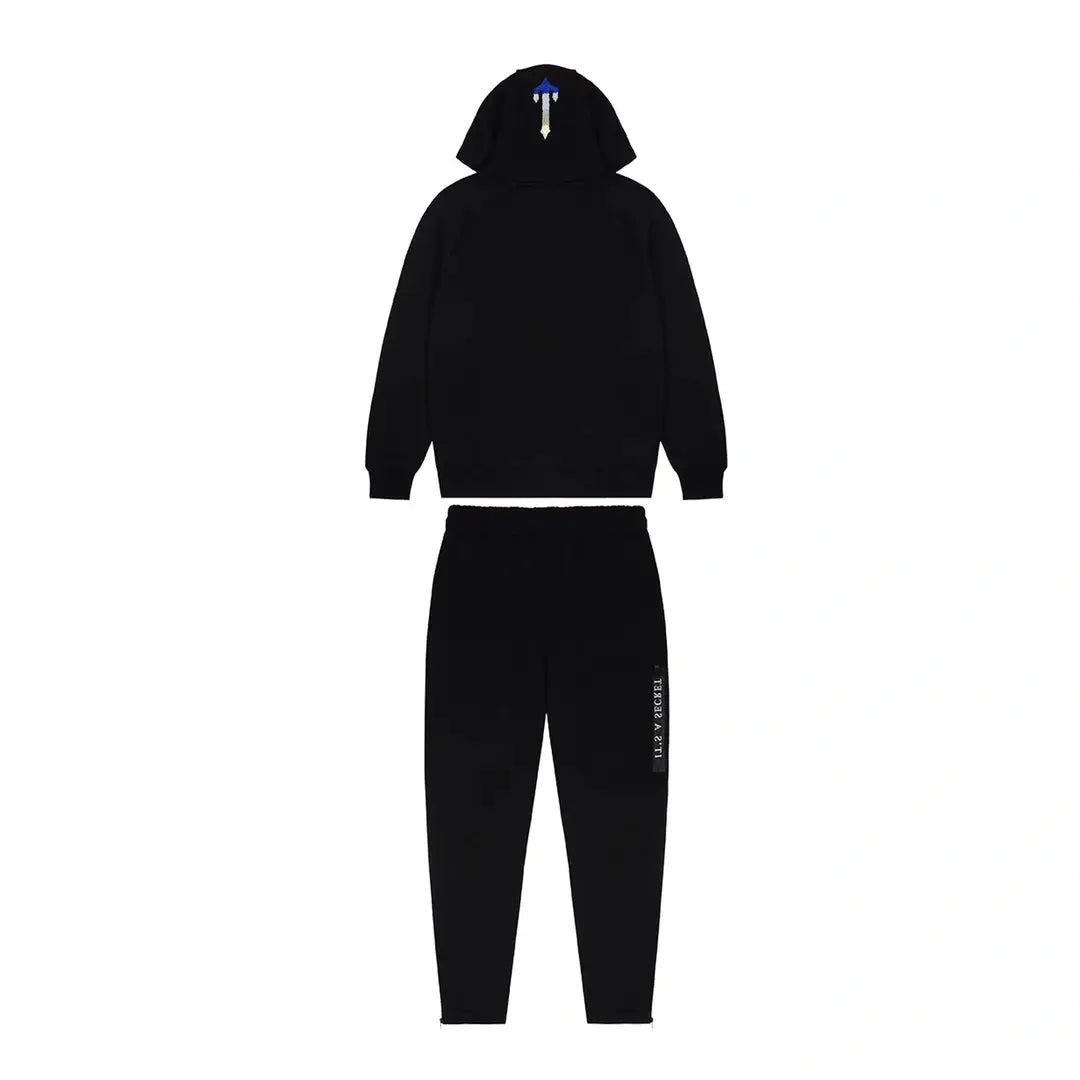 TRAPSTAR CHENILLE DECODED 2.0 HOODED TRACKSUIT - BLACK ICE EDITION | Plugstationuk