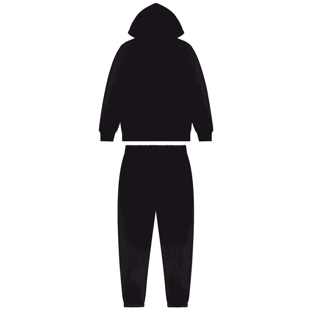 TRAPSTAR CHENILLE DECODED HOODED TRACKSUIT - BLACK/GREEN BEE | Plugstationuk