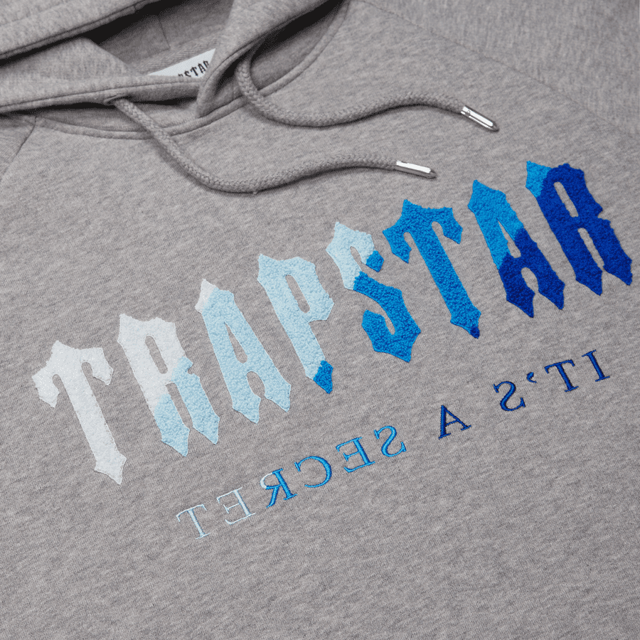 TRAPSTAR CHENILLE DECODED HOODIE TRACKSUIT - GREY ICE FLAVOURS 2.0 EDITION | Plugstationuk