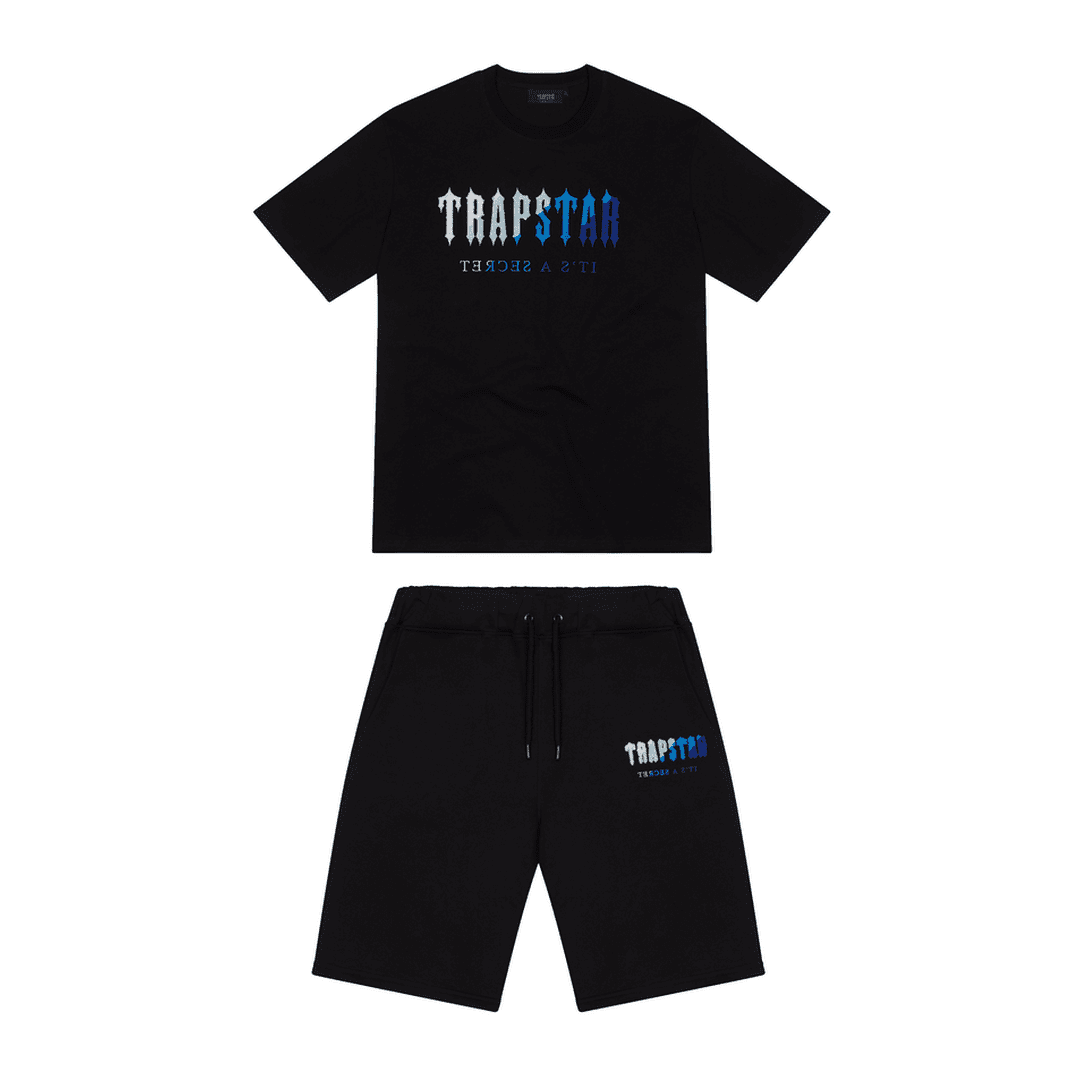 TRAPSTAR CHENILLE DECODED SHORT SET - BLACK ICE FLAVOURS 2.0 EDITION | Plugstationuk