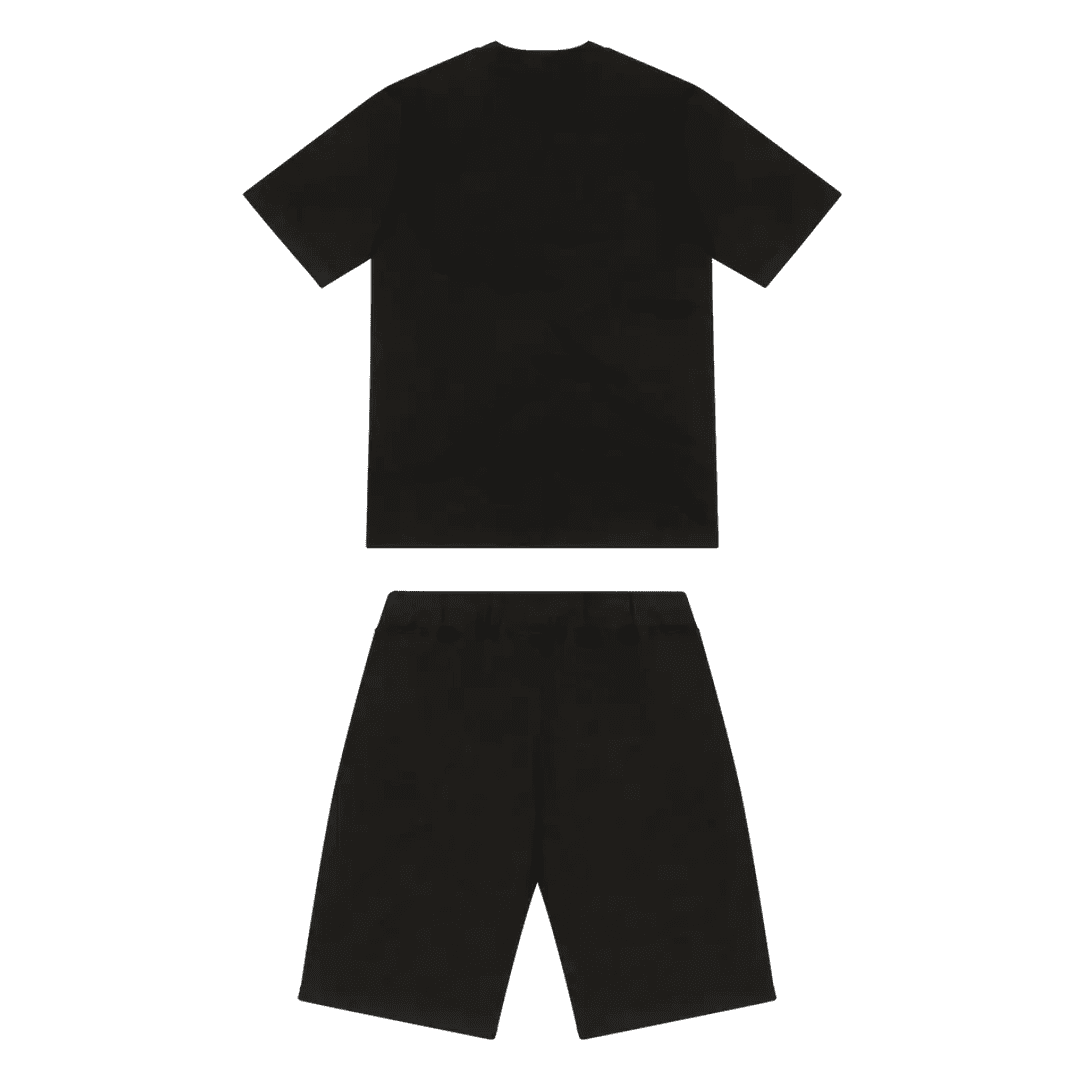 TRAPSTAR CHENILLE DECODED SHORT SET - GREEN/BLACK | Plugstationuk