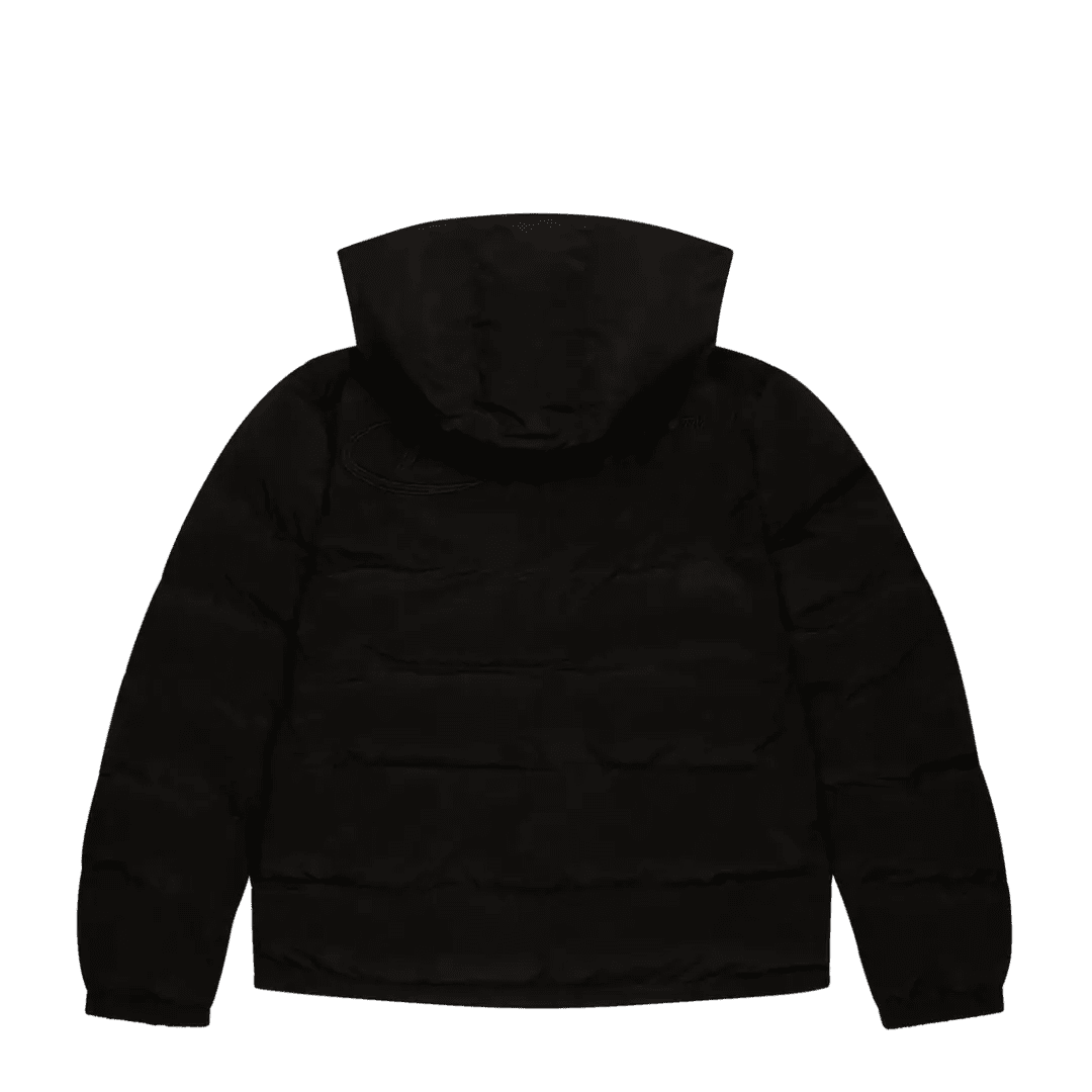TRAPSTAR HYPERDRIVE DETACHABLE HOODED PUFFER JACKET - TRIPLE BLACK | Plugstationuk