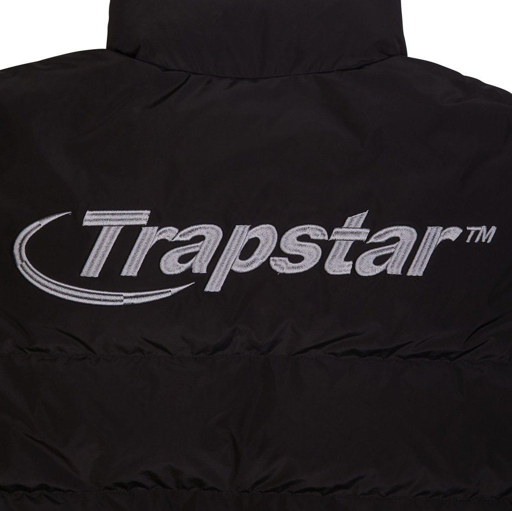 TRAPSTAR Hyperdrive Puffer Jacket - Black/Grey | Plugstationuk