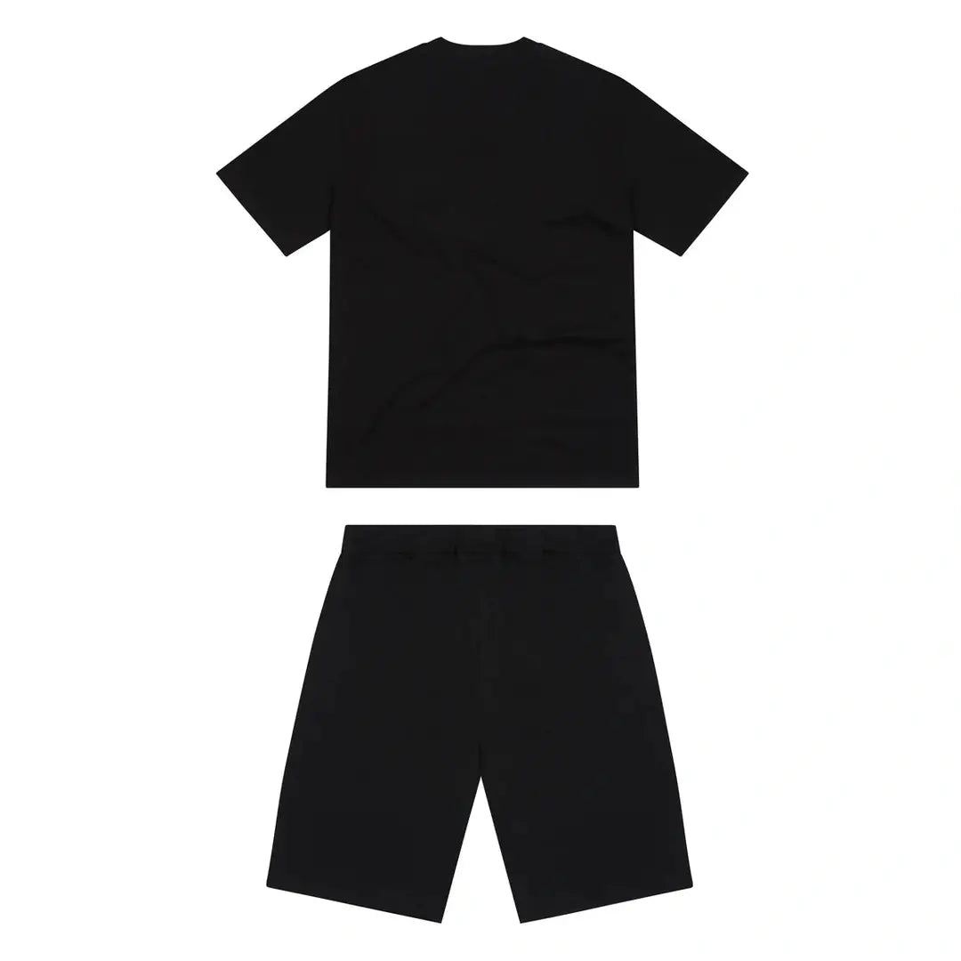 TRAPSTAR IRONGATE ARCH CHENILLE SHORT SET - BLACK ICE EDITION | Plugstationuk
