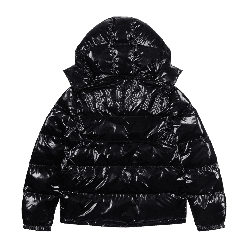Trapstar Puffer Jacket Shiny Black Plugstationuk