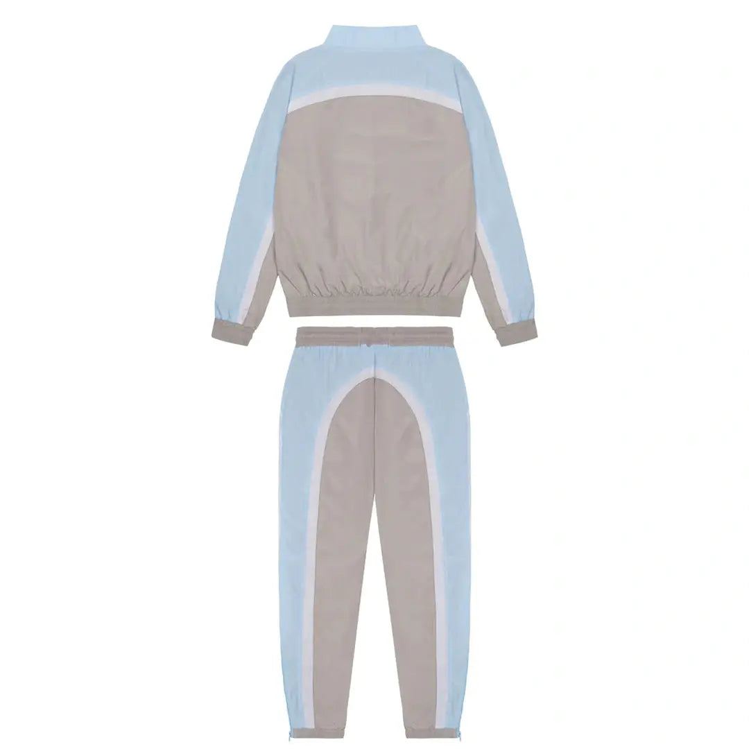 TRAPSTAR IRONGATE T SHELLSUIT - GREY/CASHMERE BLUE/WHITE | Plugstationuk