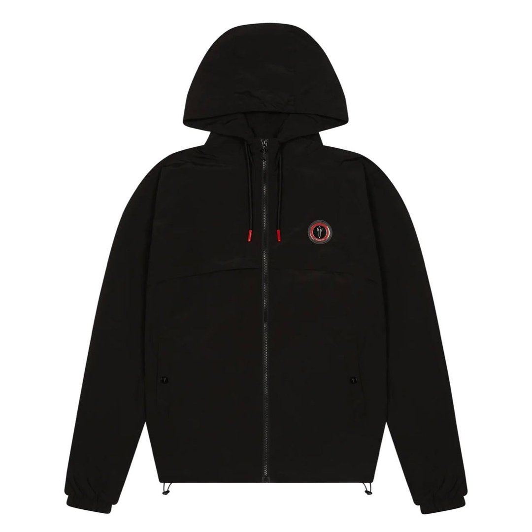 TRAPSTAR IRONGATE T WINDBREAKER - Black/Red | Plugstationuk