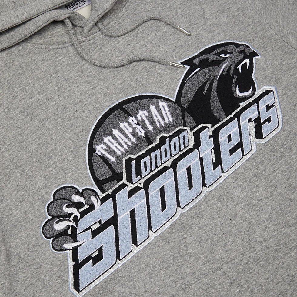 TRAPSTAR LONDON SHOOTERS HOODED TRACKSUIT - GREY/Sky Blue | Plugstationuk