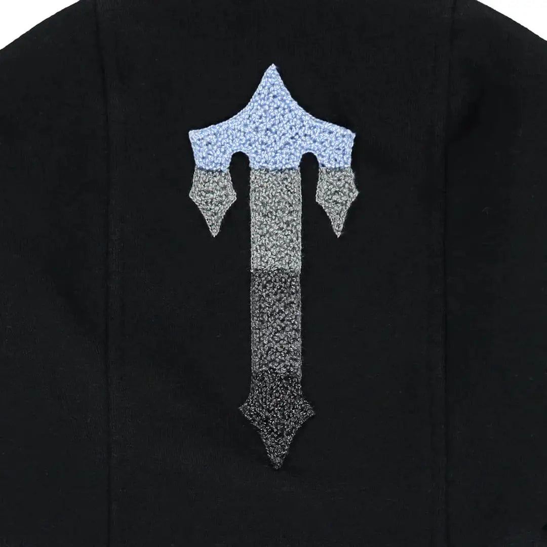 Trapstar Chenille Decoded 2.0 Hooded Tracksuit - BLACK/ ICE BLUE | Plugstationuk