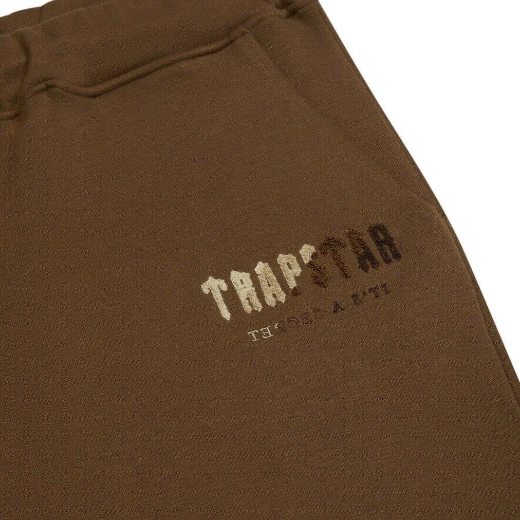 Trapstar Chenille Decoded Hooded Earth Edition Tracksuit / Brown | Plugstationuk