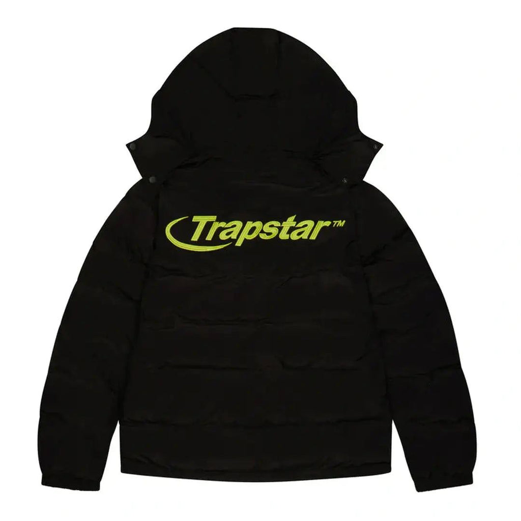 Trapstar パーカー ukdrip Shop Trapstar Jacket Hooded Black Lime | Plugstationuk