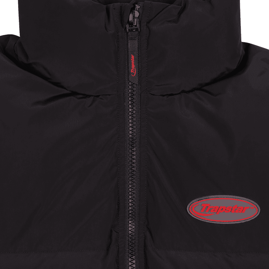 Trapstar Hyperdrive Puffer Jacket Black/Red | Plugstationuk
