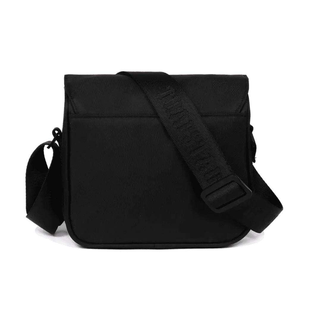Back of a Trapstar Messenger Bag 1.0- Black Edition | Plugstationuk
