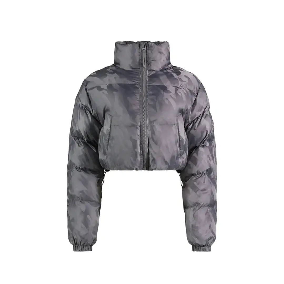 Womens Trapstar T Jacquard Puffer Jacket - GREY | Plugstationuk