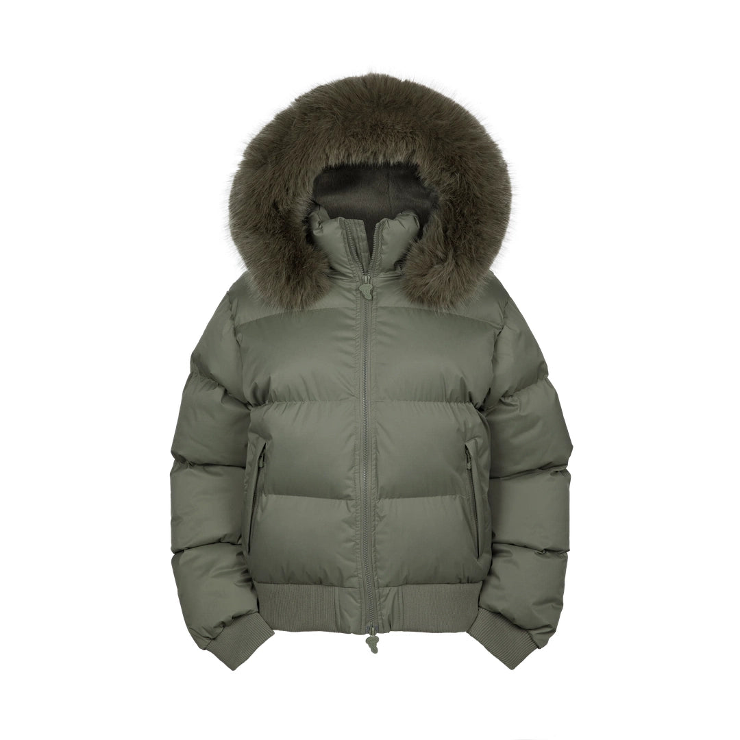 Synaworld 'Lil Syna' Puffer Jacket - Khaki