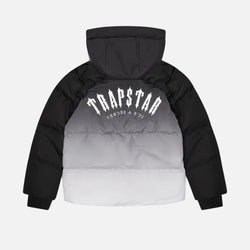TRAPSTAR IRONGATE HOODED PUFFER 2.0 JACKET - BLACK GRADIENT