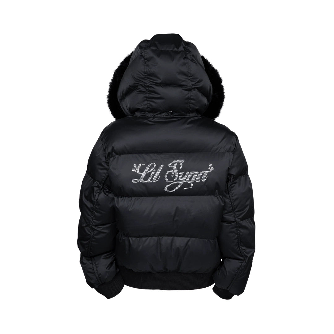 Synaworld 'Lil Syna' Puffer Jacket - Black