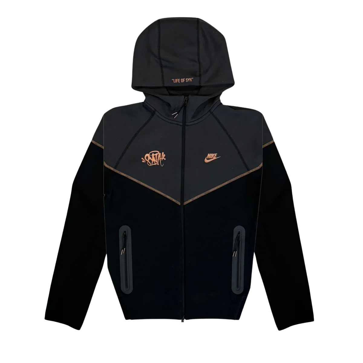 CENTRAL CEE X NIKE TECH FLEECE SET - BLACK, ANTHRACITE, METALLIC RED BRONZE SYNA WORLD plugstationuk-limited