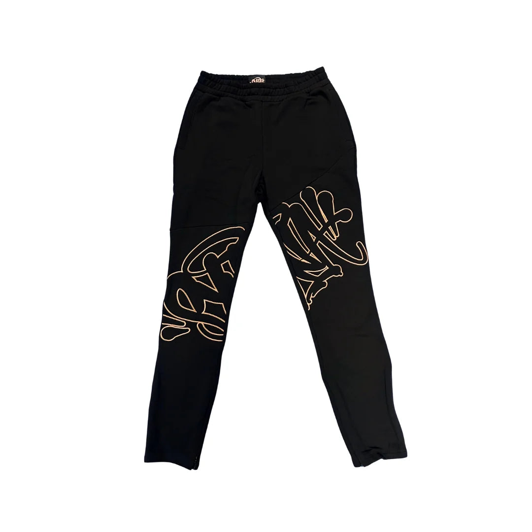 Syna World Logo Slice Tracksuit - Black / Rose Gold